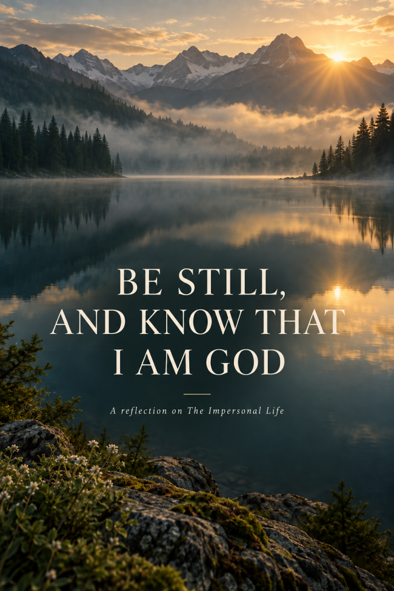 Be Still and Know I AM